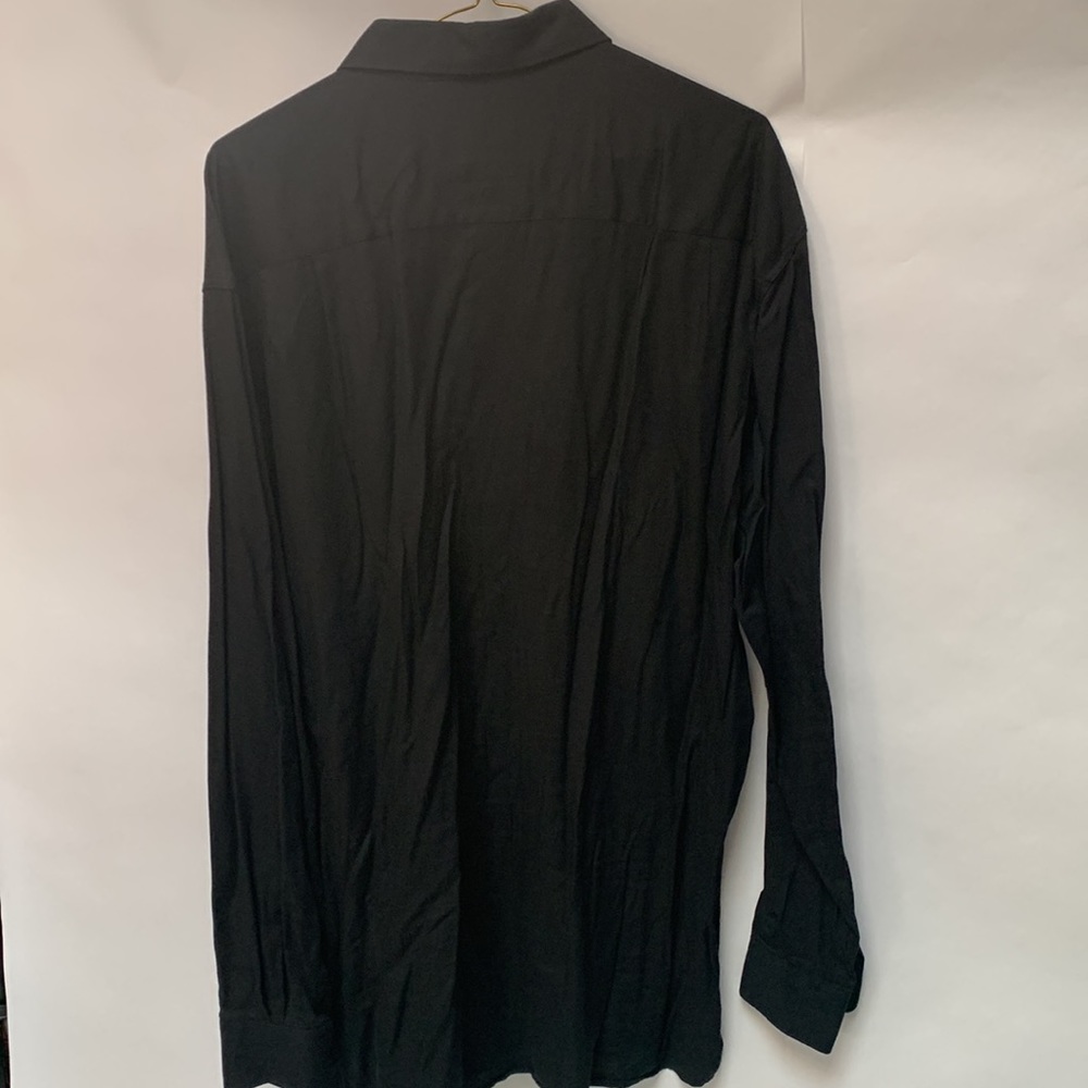 Hidden Button Down Collar - Flat Black - image 5